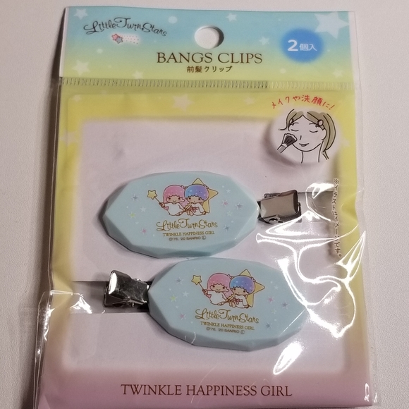 Sanrio Bangs Hair Clip - Little Twin Stars  2 pcs New - Picture 9 of 9